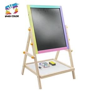 Двухсторонняя деревянная мольберт доска для рисования для детей-креативная игрушка для рисования с регулируемой высотой и многофункциональной W12B048B - Product Image 2