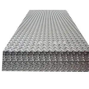 Suministro del fabricante, placa de acero corrugado de carbono con patrón en relieve de acero laminado en caliente con listón y forma de lenteja
