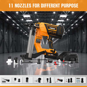 Freeman LD40 20V batería de iones de litio sin escobillas herramientas eléctricas <span class=keywords><strong>clavadora</strong></span> eléctrica fuerte pistola de clavos de acero de hormigón inalámbrica - Product Image 4