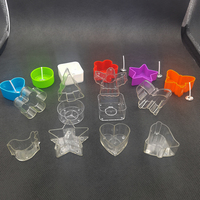 Vente en gros d'usine de mini gobelets vides en plastique pour bougies chauffe-plat en polycarbonate en forme de cylindre