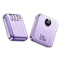 Batterie au lithium polymère de 10000 mAh, bloc d'alimentation portable, affichage LED, entrée USB Type C et Micro USB, charge rapide 22,5 W, universel