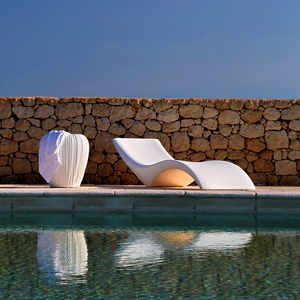 Chaise longue de piscine imperméable blanche pour bord de piscine, <span class=keywords><strong>transat</strong></span> de plage, chaise longue de jour - Product Image 6