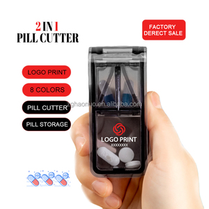 工厂高级迷你实用切丸器药物分离器进入1/<span class=keywords><strong>2</strong></span> 1/4 1/8药丸片剂药物带标志定制 - Product Image 1