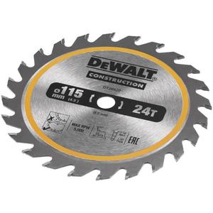 ใบเลื่อยตัดงานก่อสร้าง Dewalt 115 มม. 24 ฟัน อเนกประสงค์ เกรดอุตสาหกรรม - Product Image 1