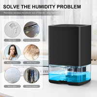 Déshumidificateur Réfrigérant Mini Électrique Vendu en Usine avec Écran Tactile pour Chambres à Coucher, Salles de Séjour et Placards