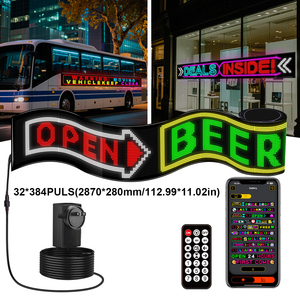 Panneau matriciel 32*448 PLUS, affichage de texte publicitaire DIY, double rangée, affichage en défilement, décoration de situation commerciale, pour affichage LED - Product Image 1
