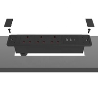 Extension USB-C Rectangulaire UK/US Outlet Prise De Bureau Électrique Accessoires Prise D'alimentation de Sortie De Données