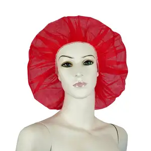 공장 도매 구멍 모자 블랙 컬러 나일론 hairnet 수집 머리 일회용 hairnet 나일론 헤드 커버 부직포 캡