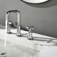 Robinet de lavabo en laiton à montage sur comptoir, cartouche céramique chromée, 1 poignée, monotrou, moderne, pour salle de bain, vente directe usine 5