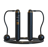 Corde à sauter pondérée numérique intelligente pour exercice avec compteur Équipement de fitness intelligent en acier et en plastique