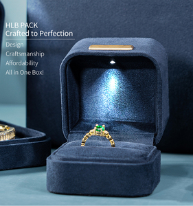 Nhà máy sản xuất hộp đựng trang sức cá nhân hóa, hộp nhẫn LED, bao bì tùy chỉnh, hộp trang sức nhung, nhà sản xuất bán buôn - Product Image 4