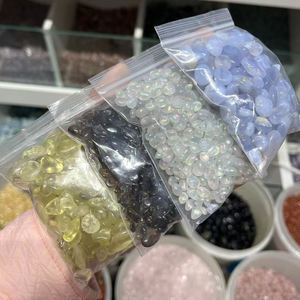 Toplu toptan 100g torba kaya doğal kristal eskitme taş kristal çakıl cips şifa eskitme taşlar - Product Image 5