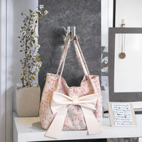 Tas Tote Wanita Bahan Corduroy Custom Print Grosir, Kapasitas Besar untuk Kerja dan Belanja
