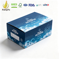 Boîte d'emballage personnalisée pour poulpe congelé 5 kg, carton ondulé imprimé pour fruits de mer, pour stockage à froid et vente en gros
