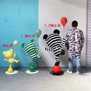 Escultura de Oso Acrobático de FRP Grande Personalizada de Fábrica Profesional, Estatua de Alto Brillo para Decoración de Entrada de Villas de Lujo - Product Image 6
