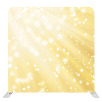 Toile de fond personnalisée de 8 pieds à double face avec cadre en aluminium, tissu tendu durable, impression par transfert thermique, type housse de coussin, pour salons professionnels