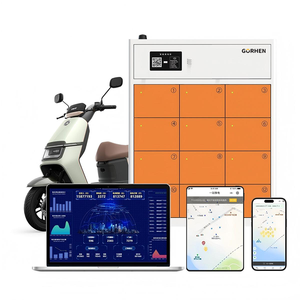 Gabinete de Intercambio de Baterías para Bicicletas Eléctricas de 12 Compartimentos, Venta al Por Mayor de Fábrica, Protección Contra Incendios, Monitoreo Remoto OTA en la Nube - Product Image 5