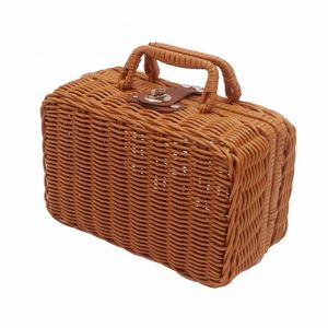 Panier en papier décoratif noir et marron, 16 pouces, pour pain, mini-cadeaux, <span class=keywords><strong>palmiers</strong></span>, jonc de mer, sacs et articles de couleurs variées - Product Image 1