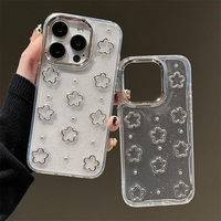Mignon paillettes filles femmes arc Silicone TPU téléphone étui pour iphone 17 16 Pro Max 15 14 13 clair argent nœud papillon diamant couverture