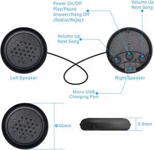 <span class=keywords><strong>Bandeau</strong></span> de sommeil avec écouteurs dynamiques sans fil <span class=keywords><strong>pour</strong></span> enfants et adolescents - Idéal <span class=keywords><strong>pour</strong></span> les voyages - 10 heures d'autonomie - Product Image 6