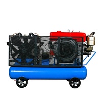 Compresseurs d'air actionnés refroidis à l'eau de moteur diesel de 16 HP pour gonfler des pneus de camion