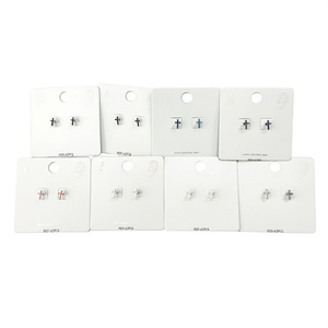 Orecchini a Goccia a Doppio Uso in Acciaio Inossidabile, Set di 12 Pezzi alla Moda - Product Image 1