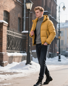 Giacca spessa invernale a prezzo scontato alla moda, piumino da uomo, giacca invernale Casual e calda - Product Image 6