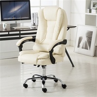 Chaise de bureau ergonomique, chaise de bureau mobile de luxe avec soutien lombaire, chaise de visiteur de bureau confortable