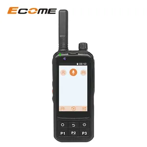 ECOME ET-A89 4g 3g android zello ptt abd poc radyo dokunmatik ekran walkie talkie telefon ile sim kart