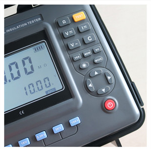 เครื่องวัดความต้านทานฉนวนแบบดิจิตอล LCD รุ่นอัปเกรด 10kV ได้รับการรับรองมาตรฐาน ISO CE ความแม่นยำ 0.01 เมกะโอห์มมิเตอร์ - Product Image 3
