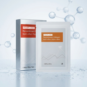 Mascarilla Calmante <span class=keywords><strong>de</strong></span> Colágeno Recombinante y Ácido Hialurónico <span class=keywords><strong>de</strong></span> Triple Acción para Restaurar la Piel, Anti-Enrojecimiento, para Piel Sensible - Product Image 1