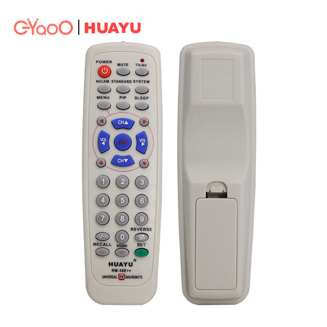 HUAYU RM-36E++ Universal Smart TV Remote Control for All Branded TV