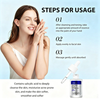 Sérum Visage Hydratant Anti-Acné et Minimiseur de Pores, Contrôle du Sébum, Désobstrue les Pores, Apaise les Rougeurs, Hydratation Profonde, Doux et Non Irritant