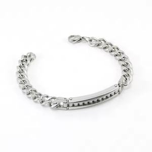 Waterproof Stainless Steel Cuban Chain Bracelet for Women 18K Stainless Steel Natural Simple Bracelet for <b>Men</b> and Women Jewelry - Product Image 4