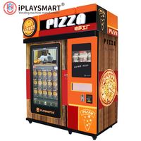 Distributeur automatique de pizzas en cône à vendre, certifié CE, écran tactile avec plusieurs options de paiement et surveillance à distance