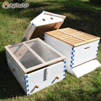 Chinese Painted Wooden Automatic Self-Flowing Beehive 7 Auto Frames Set Bienenstock liefert Imkerei Material Imkerei Colmena