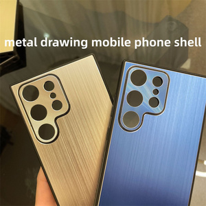 2024 nouvelle coque de téléphone à panneau arrière en métal brossé de haute qualité pour <span class=keywords><strong>samsung</strong></span> galaxy S25 S24 S23 S22 S21 Plus ultra - Product Image 4
