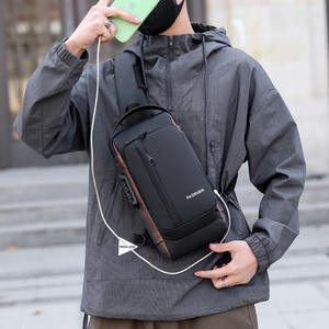 Bolso de Pecho para Hombre F-3, Gran Capacidad, Antirrobo, Impermeable, Multifuncional, Resistente al Desgaste Diario, Mochila de Tela de Nanofibra - Product Image 4