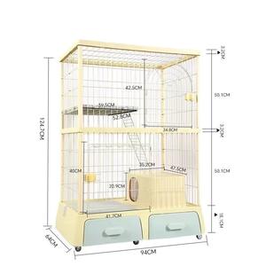 <span class=keywords><strong>Cage</strong></span> pour chien en métal à motif solide simple avec double porte en fer pour chien d'extérieur emballé dans une boîte fournie par la Chine - Product Image 4