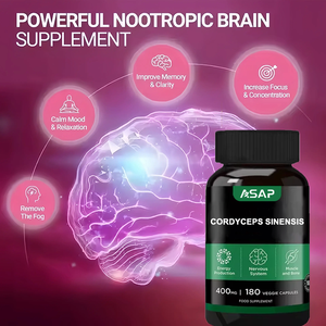 Etiqueta privada Mushroom Complex Maitake Cordyceps Militaris Lions Mane Reishi Mushroom Capsule - Product Image 2