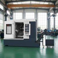 Centre de tournage CNC à lit incliné avec commande FANUC, 3 axes, 12 stations à outils, broche simple, capacité moyenne, pour usinage