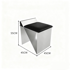 Ensemble <span class=keywords><strong>de</strong></span> tables et chaises <span class=keywords><strong>de</strong></span> restaurant commercial en gros pour café, hôtel, <span class=keywords><strong>bar</strong></span>, mobilier design <span class=keywords><strong>industriel</strong></span> en acier inoxydable durable - Product Image 6
