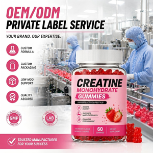 Gummies de créatine monohydrate 5g certifiées GMP pour femmes, 60 unités, 2 par portion, pour le soutien <span class=keywords><strong>musculaire</strong></span> – Vente en gros OEM - Product Image 3