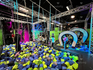Grand équipement commercial de parc de trampoline d'intérieur d'enfants de fosse de mousse et de cours de ninja pour des enfants - Product Image 6