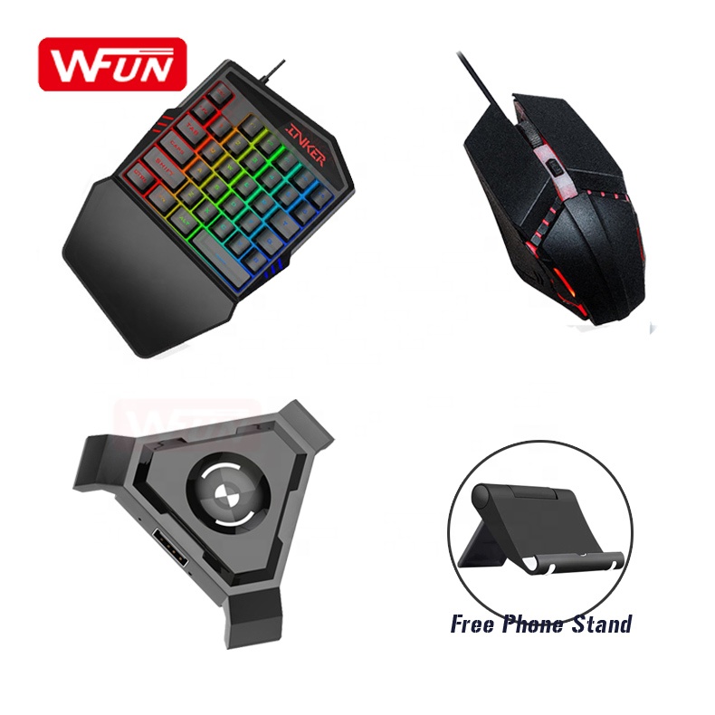 Адаптер для мобильных игр PUBG, подключи и играй, контроллер геймпада, конвертер игровой клавиатуры и мыши для Android и ios