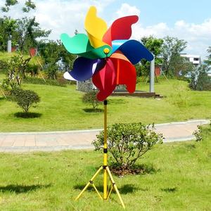 1.5m extérieur bricolage coloré <span class=keywords><strong>moulin</strong></span> <span class=keywords><strong>à</strong></span> <span class=keywords><strong>vent</strong></span> en plastique jouet pour enfants et immobilier scénique jardin planification d'événements cadeau parfait et vente en gros - Product Image 3