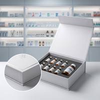 Boîte cadeau de luxe personnalisée en carton rigide avec impression de logo pour la vente en gros de produits médicaux