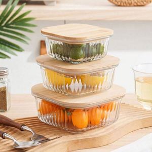 Nouveau récipient de stockage en verre durable et écologique pour la maison, de 0 à 1 L, avec couvercle en plastique transparent, idéal pour les salades de fruits - Product Image 6