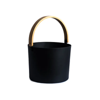 Ember Sauna Aluminium 5L Warna Hitam dengan Jendela Transom dan Panel Kontrol Komputer untuk Ruang Sauna Kering