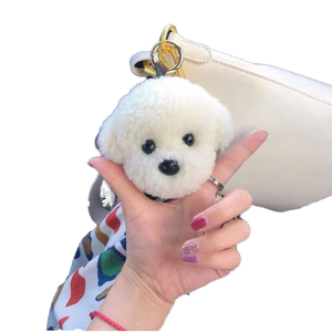 Llavero de Peluche con Forma de Perro Poodle de Dibujos Animados en 3D, Ecológico, de la Marca KM, al por Mayor - Product Image 6